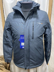 Куртки зимние мужские RLX БАТАЛ (серый) оптом 08342165 709-2-6