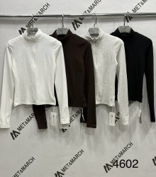 Лонгсліви жіночі (шоколад) оптом