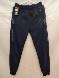 Спортивные штаны мужские на флисе (dark blue) оптом 14508697 2205-38