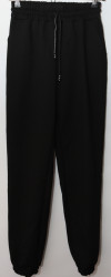 Спортивные штаны женские (black) оптом 38465972 01-6