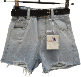 Шорты джинсовые подростковые оптом 08341675 9120-445