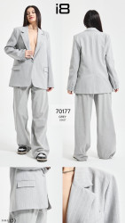 Пиджаки женские (серый) оптом 96420517 70177-11