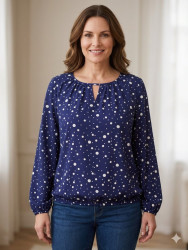 Блузки женские БАТАЛ оптом 92714683 587-139