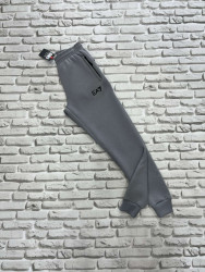 Спортивные штаны мужские на флисе (серый) оптом 61782905 801-11