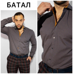 Рубашки мужские БАТАЛ оптом 94023176 Б3202 -43