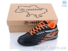 Футбольная обувь, Restime оптом DWB23007-1 black-grey