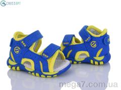 Сандалии, CROSSOPT оптом A6 royal-yellow