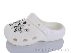 Кроксы, Alimama-Girnaive оптом 8122-12 білий