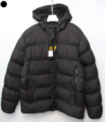 Куртки зимние мужские WOLFTRIBE БАТАЛ на флисе (black) оптом 21064937 А08-49