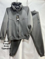 Спортивні костюми чоловічі на флісі (сірий) оптом