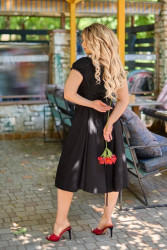 Сукні жіночі БАТАЛ (чорний) оптом 