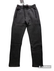 Спортивные штаны мужские на флисе (серый) оптом 97684520 12-53