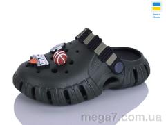 Кроксы, Lot Shoes оптом 012 хакі-чорний