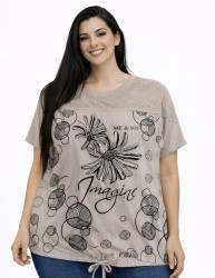 Футболки женские БАТАЛ оптом 32740598 26011-119