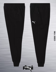 Спортивные штаны мужские БАТАЛ (черный) оптом 62508497 1190-16