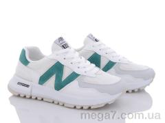 Кроссовки, Violeta оптом 150-5(150-25) white-green