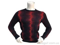 Свитер, TurkishBrend оптом 211497 чорний з червоним