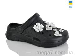 Кроксы, Зручне взуття оптом --- 414 чорний