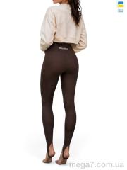 Лосины, Sport style оптом 53661MU шоколад зі штрипками