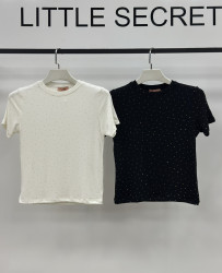 Футболки женские (белый) оптом 09426583 2002-97