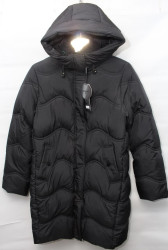 Куртки зимние женские QIANZHIDU ПОЛУБАТАЛ (black) оптом 34209751 M911008-14