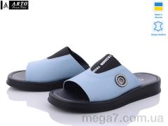 Шлепки, ARTO оптом 268 голубой перф.