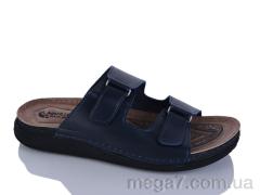 Шлепки, Oscar оптом 01-23 синій к.