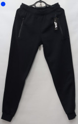 Спортивные штаны мужские на флисе (dark blue) оптом 04689127 00222-9