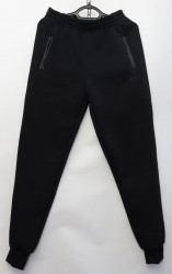 Спортивные штаны мужские на флисе (black) оптом 74513098 05-26