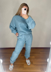 Ночные пижамы женские (голубой) оптом Турция 35492018 861-6
