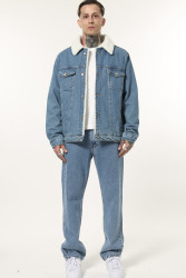 Куртки джинсовые зимние мужские I8DENIM оптом 47310592 575-136