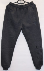 Спортивные штаны мужские на флисе (gray) оптом 64371589 03-7