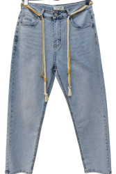 Джинсы женские MEECALOO БАТАЛ оптом 19465827 6158-193