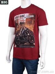 Футболка, BIG оптом 3707-098 bordo