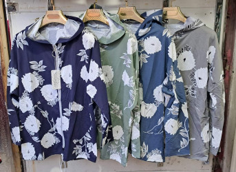 Ветровки женские ПОЛУБАТАЛ (серый) оптом 98753640 3228-240