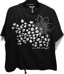 Футболки жіночі БАТАЛ оптом Kiss Me 