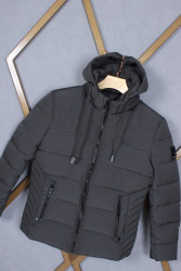 Куртки зимние мужские (серый) оптом Китай 30581462 22-35-40