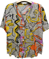 Рубашки женские БАТАЛ оптом 78539062 7649-31