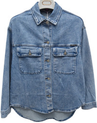 Рубашки джинсовые женские DKNSEL оптом 93278045 517-115