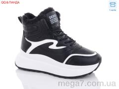 Ботинки, QQ shoes оптом JP31 black-white