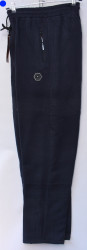 Спортивные штаны мужские на флисе (dark blue) оптом 40192867 A21-20