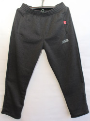 Спортивные штаны мужские на флисе (grey) оптом 98702436 01-5