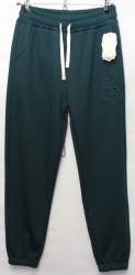 Спортивные штаны женские БАТАЛ на меху оптом 53072486 DK6003-90