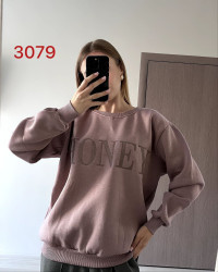 Свитшоты женские ПОЛУБАТАЛ на флисе оптом 21957438 3079-50