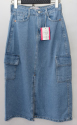 Юбки джинсовые женские MIELE WOMAN оптом 91708634 181-15