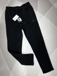 Спортивные штаны мужские на флисе (черный) оптом Турция 70128569 04-26