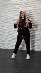 Спортивные костюмы женские БАТАЛ оптом 84192075 821-22