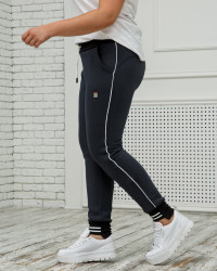 Спортивні штани жіночі БАТАЛ на флісі оптом