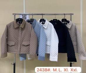 Куртки демисезонные женские (коричневый) оптом Китай 19476308 2438-4