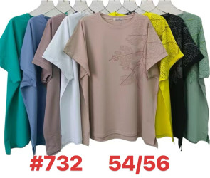 Футболки женские БАТАЛ оптом 06539278 732-194